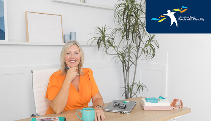 Image of Aly Bannister with the International Day of People with Disability