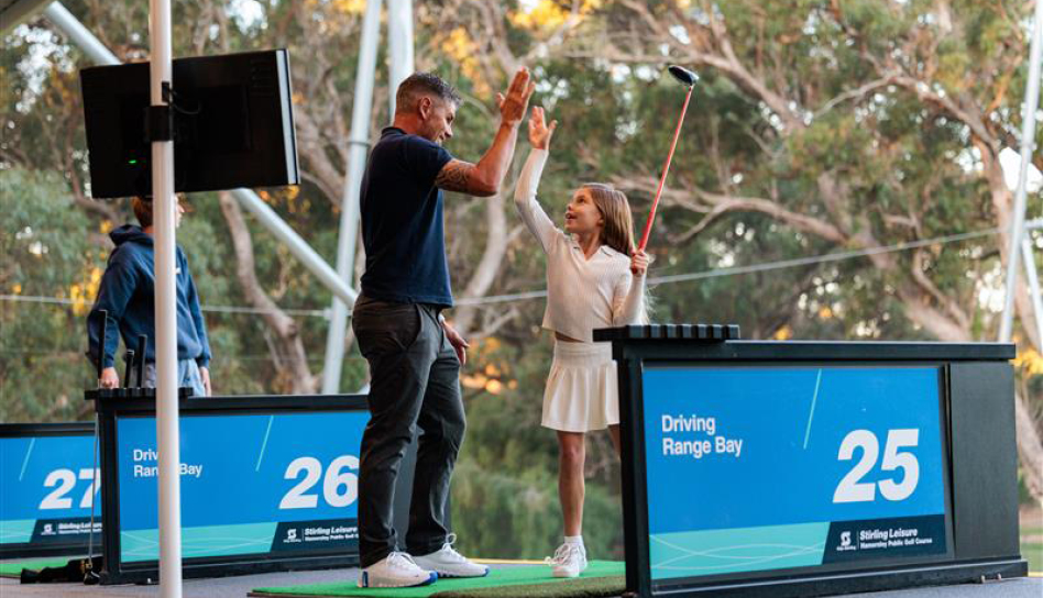 Image of children visiting Stirling Leisure - Hamersley Public Golf Course