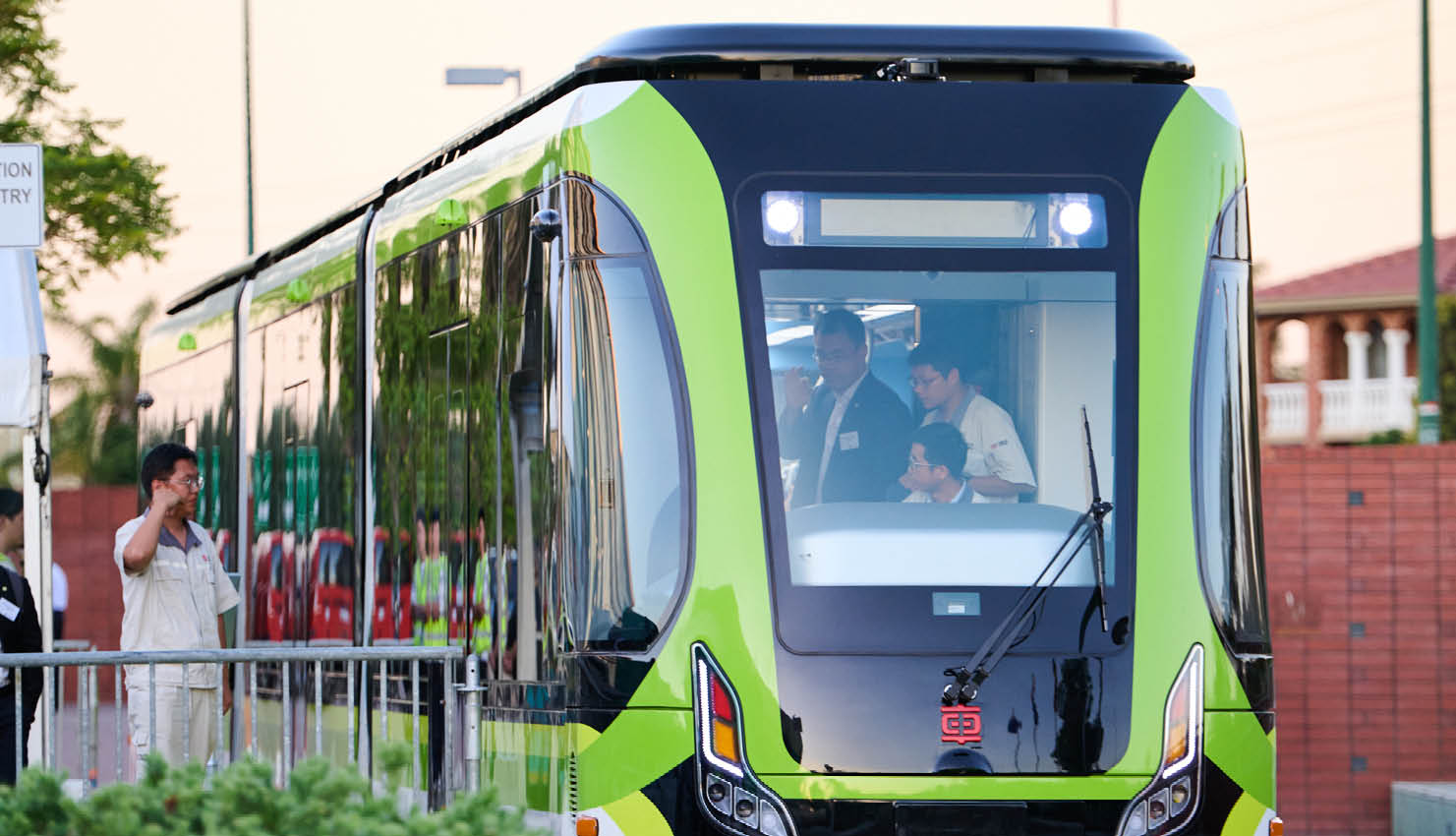 Image of the trackless tram