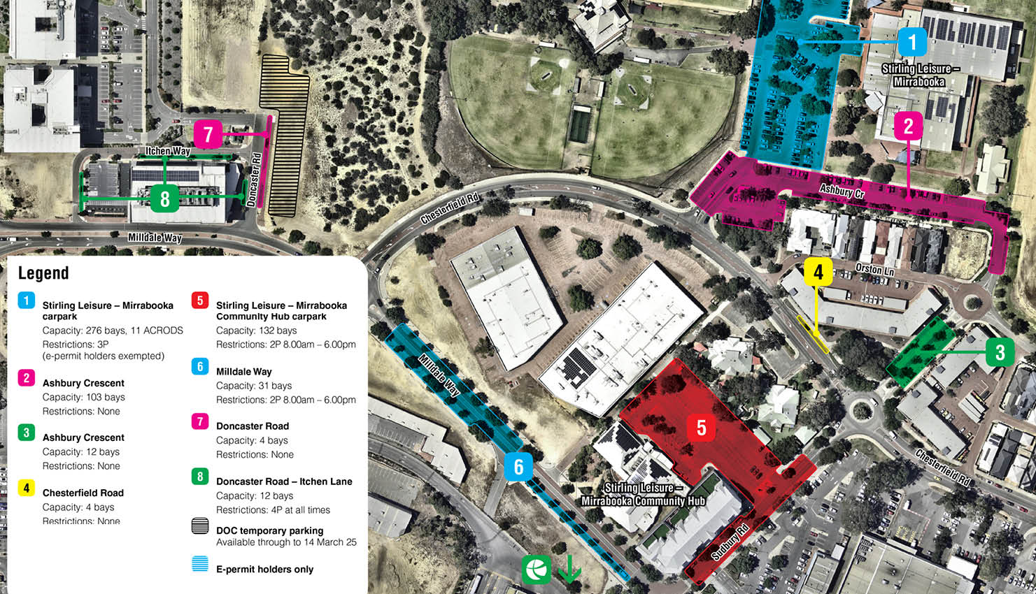 Image of Mirrabooka Parking map