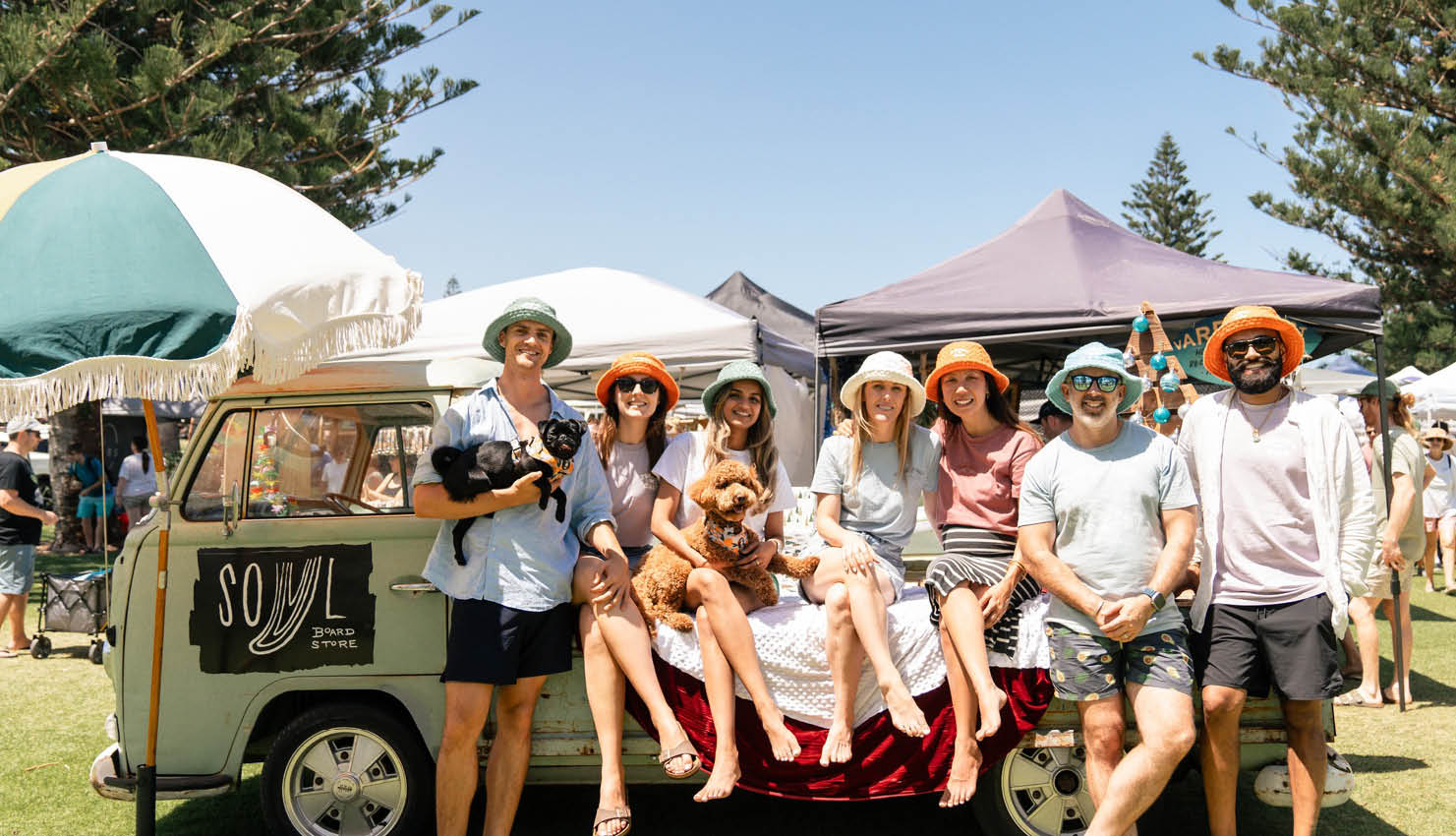 Image of people at a local market