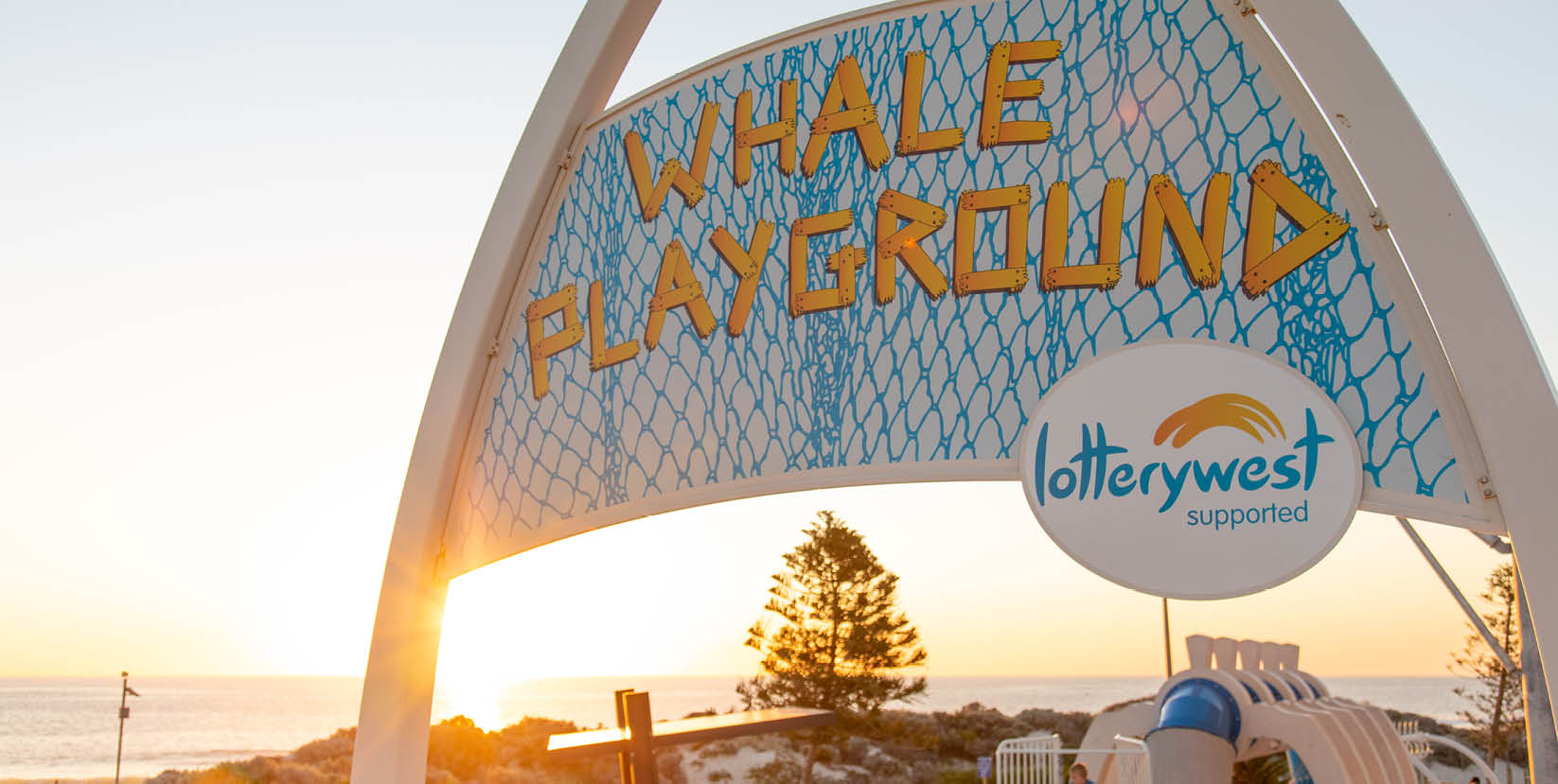 Image of the entry to the whale playground