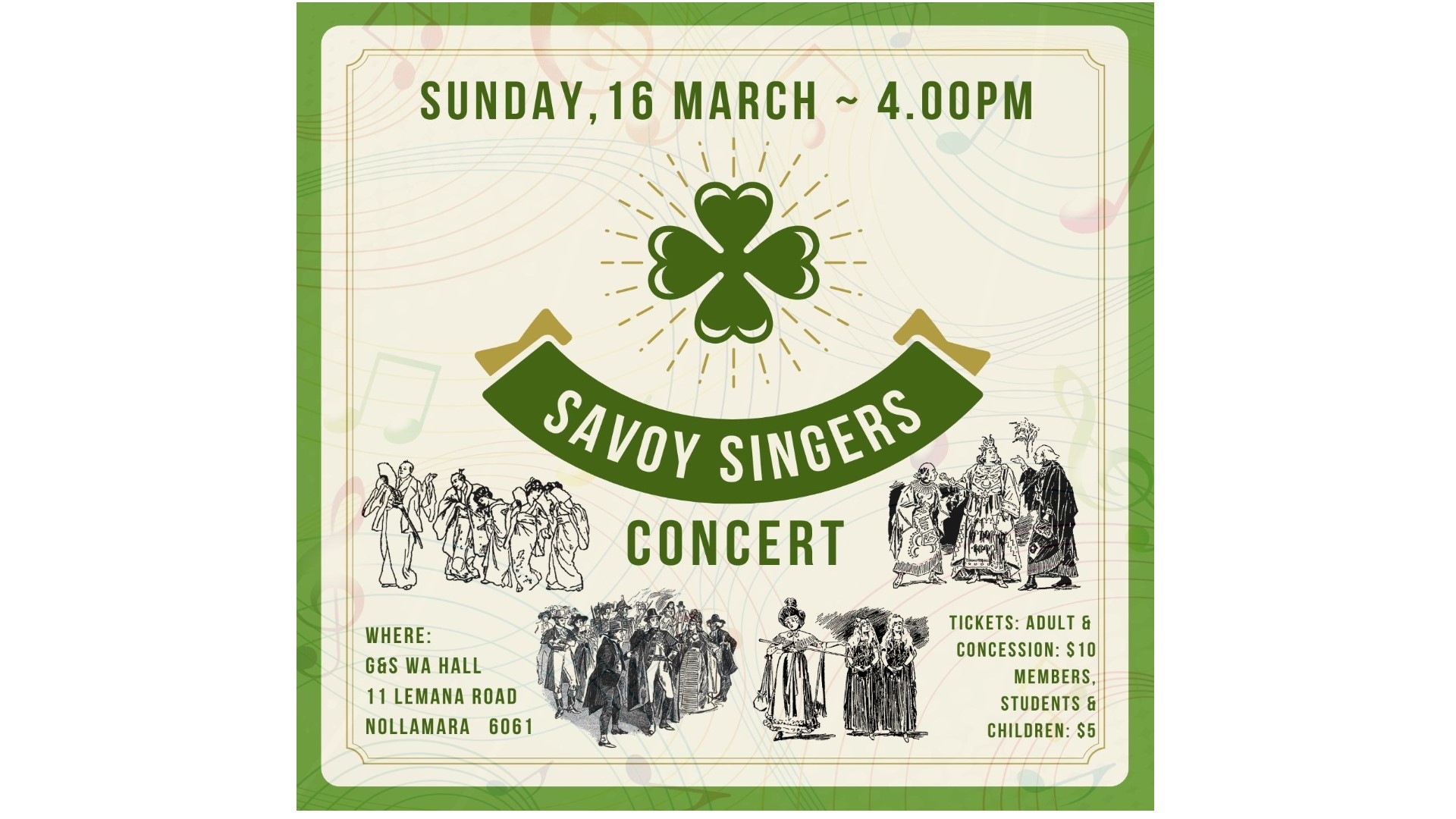 Savoy Singers - March 2025 Concert