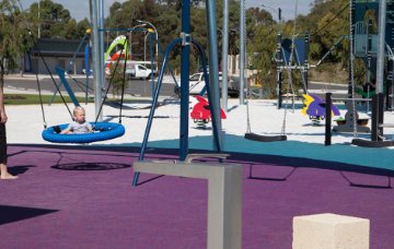 Accessible playground at Charles Riley Memorial Reserve